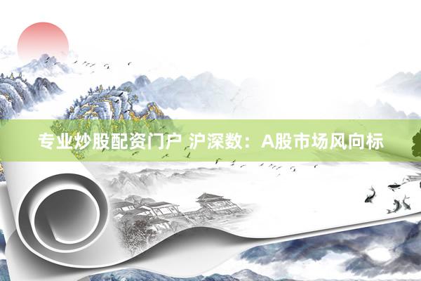 专业炒股配资门户 沪深数：A股市场风向标